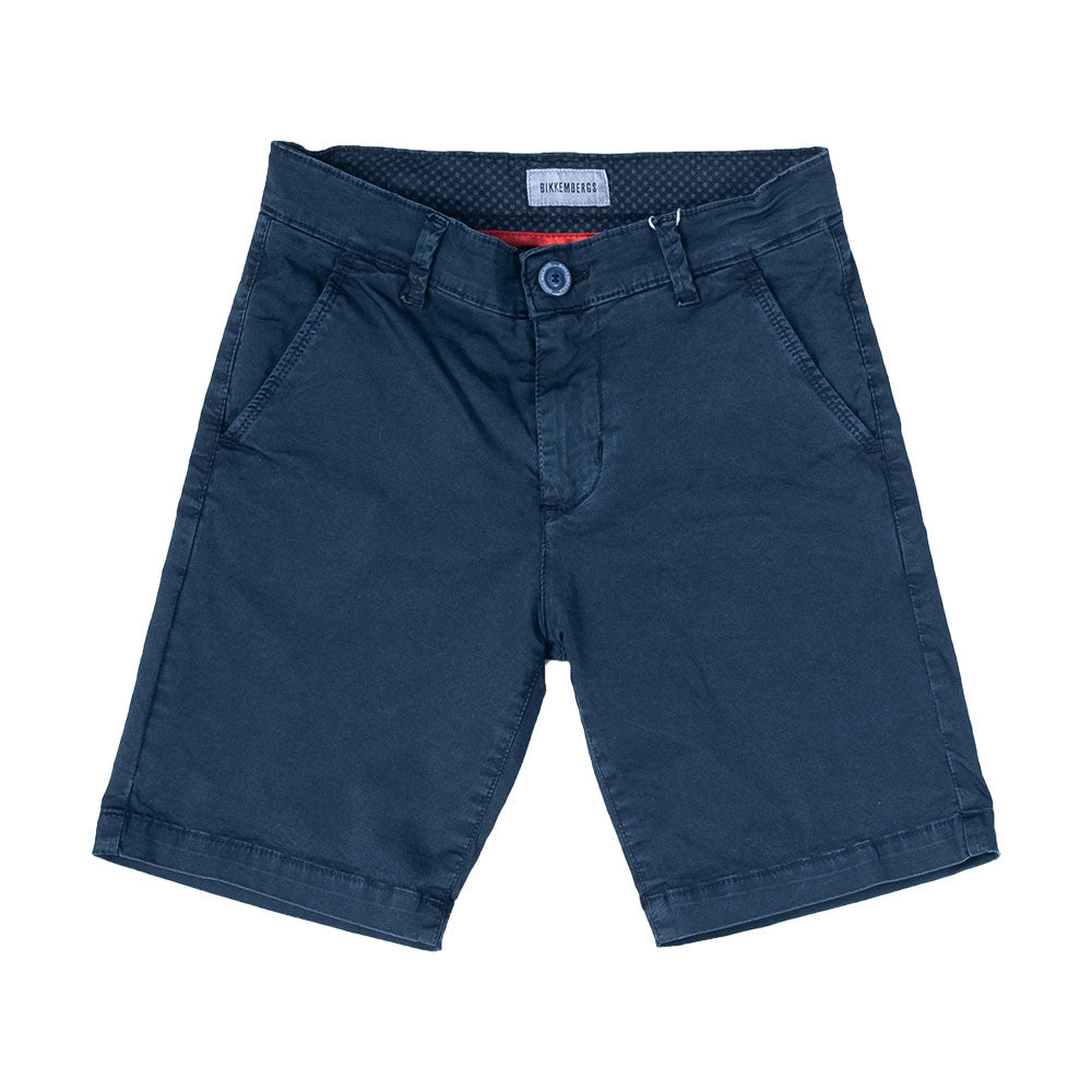 
  Bermuda der Kinderbekleidungslinie Bikkembergs mit seitlichen und hinteren Taschen; verstellba...