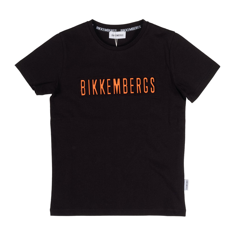 

Kurzärmeliges T-Shirt aus der Bikkembergs-Kinderkollektion, mit Prägedruck auf der Vorderseite ...