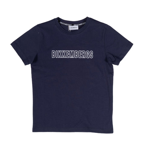T-SHIRT - BIKKEMBERGS - Colore: Blu - Stagione: Primavera-Estate