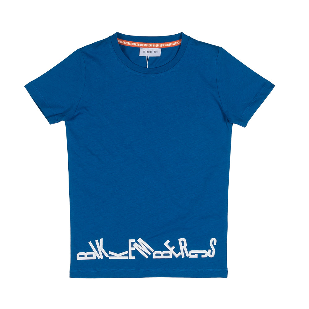 T-Shirt aus der Bikkembergs-Kinderbekleidungslinie, einfarbiges, locker sitzendes Modell mit kont...