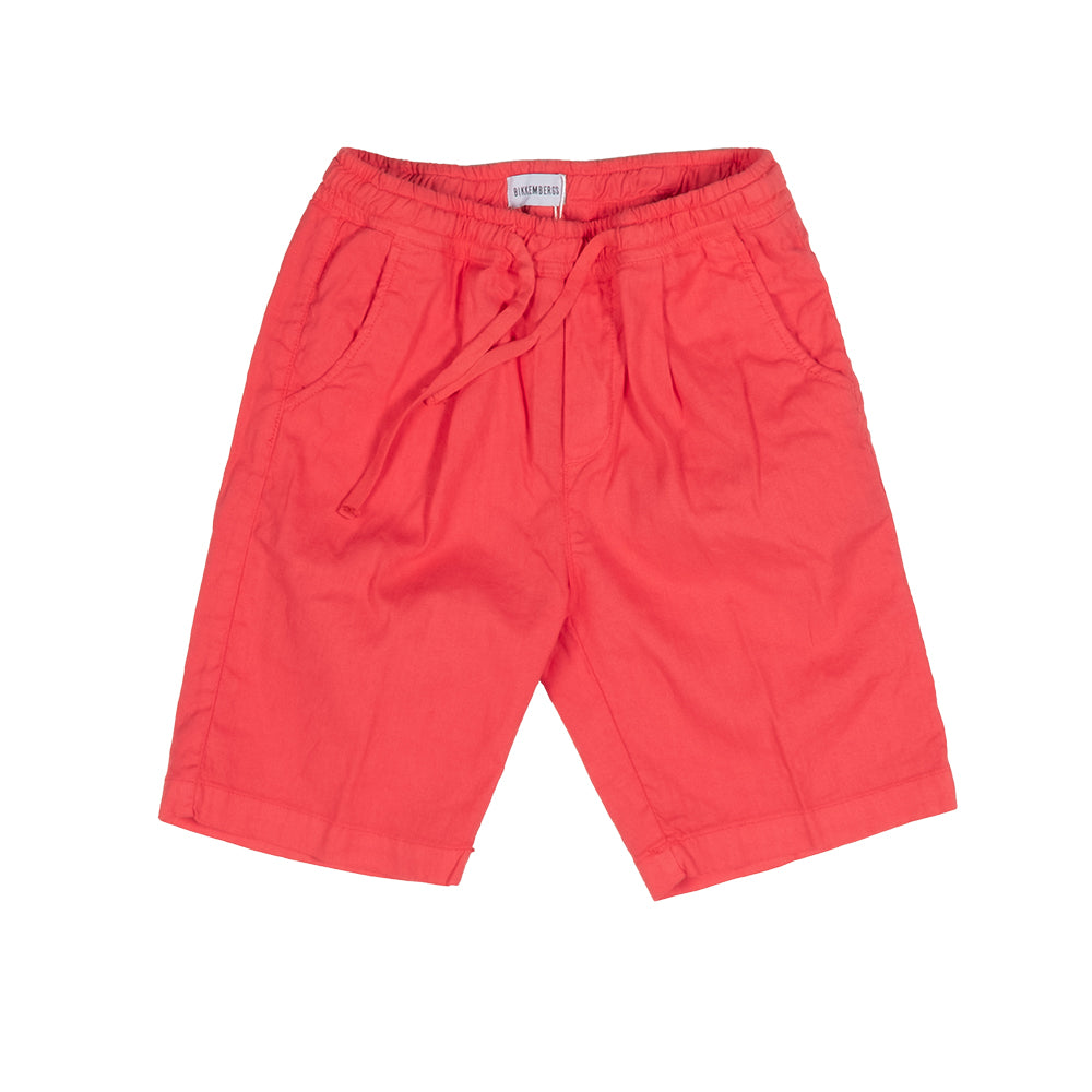 Unifarbene Bermudashorts aus der Bikkembergs-Kinderbekleidungslinie, mit kleinen Taschen auf der ...