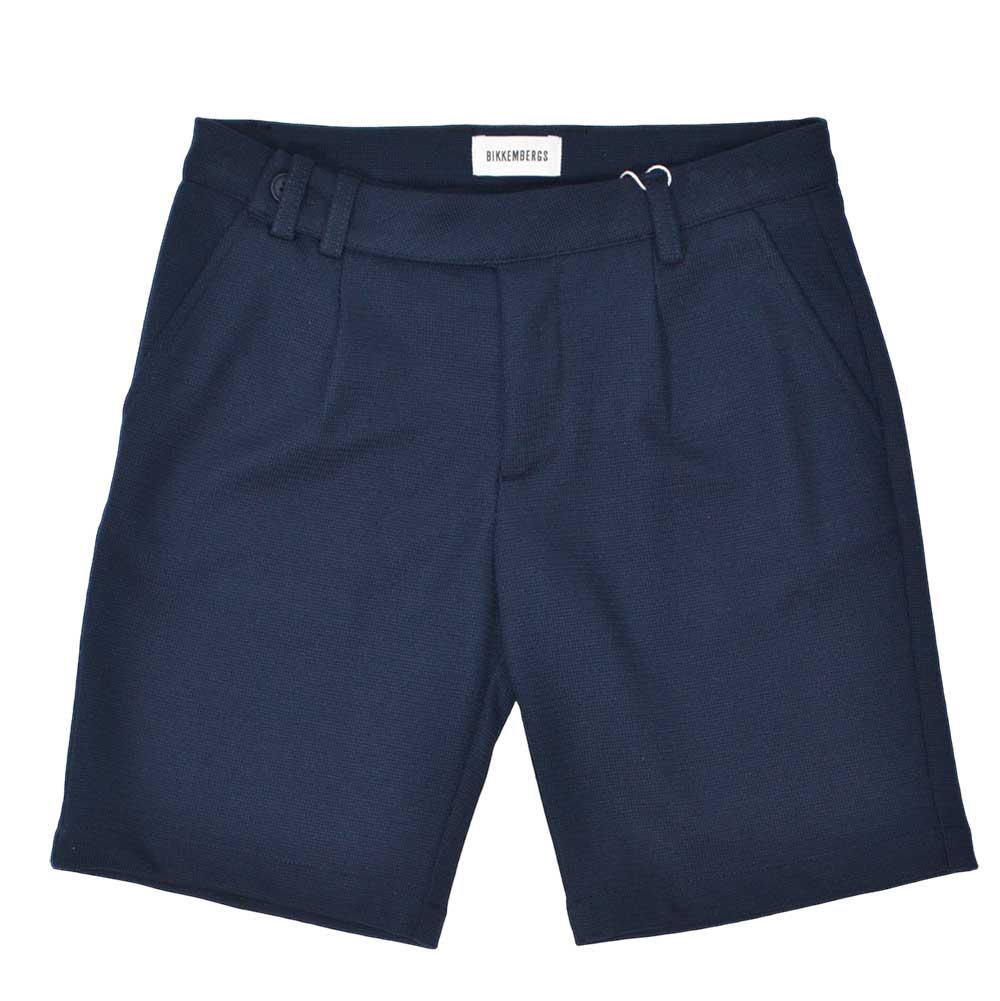 Elegante Bermudashorts aus der Bikkembergs-Kinderbekleidungslinie, mit Abnähern auf der Vordersei...