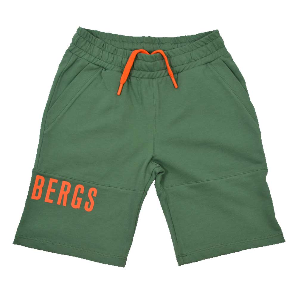 Sportliche Bermuda-Shorts aus der Bikkembergs Kids' Clothing Line mit fluoreszierendem Logodruck ...