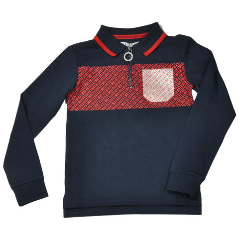 POLO - BIKKEMBERGS - Colore: Blu - Stagione: Autunno-Inverno