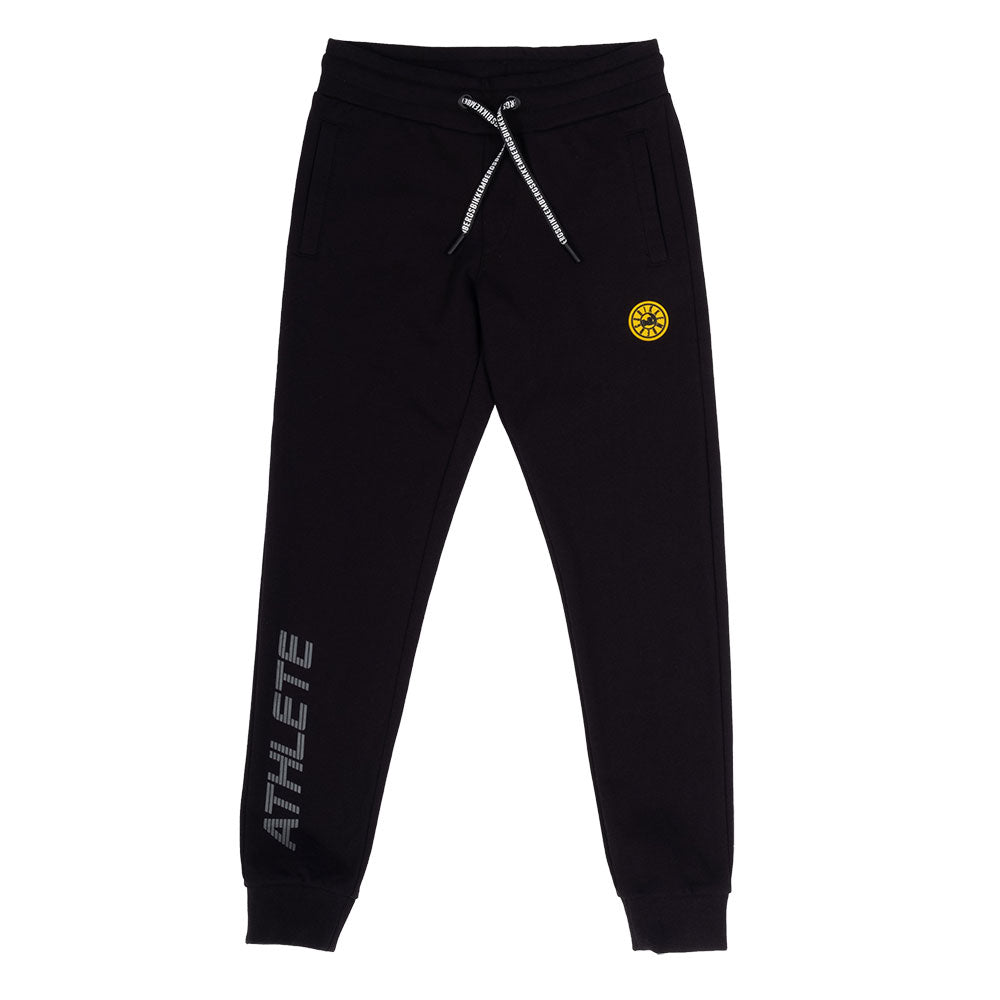 Hose aus der Kinderlinie Bikkembergs, mit Kordelzug in der Taille und einer kleinen Tasche hinten...
