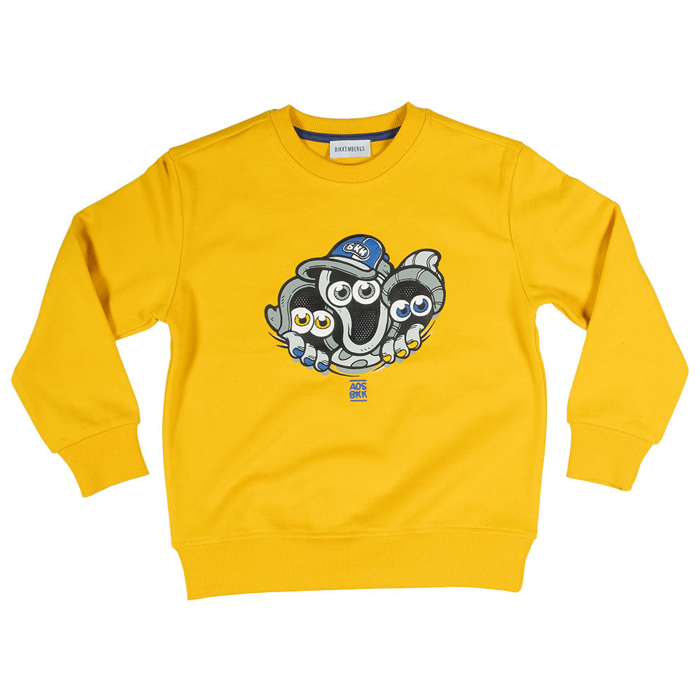 
Sweatshirt aus der Kinderbekleidungslinie Bikkembergs, ohne Kapuze und mit einem aufgedruckten M...
