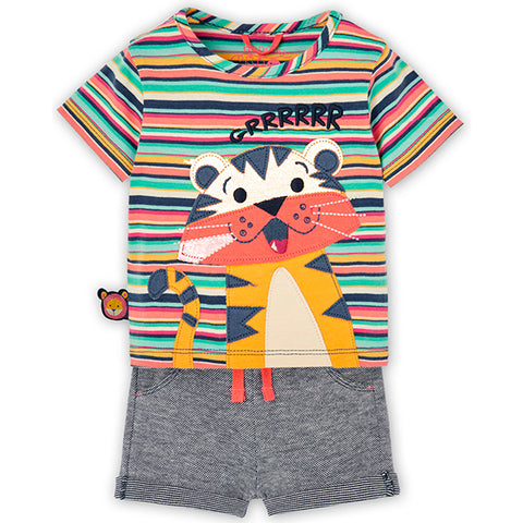 Pack gestreifter Strampler für Babys