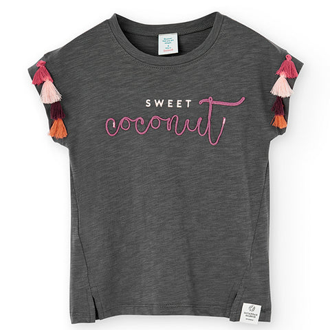 Maglietta jersey flame - BOBOLI - Sesso: Bambina - Colore: uni - Stagione: Primavera-Estate