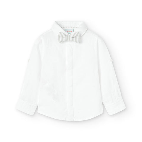 Camicia lino manica lunga - BOBOLI - Colore: uni - Stagione: Primavera-Estate