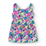 Vestito satin fiori - BOBOLI - Sesso: Bambina - Colore: uni - Stagione: Primavera-Estate