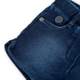 Kurzer Denim-Sweatshirt