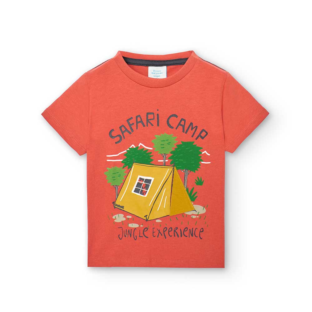 
T- shirt della Linea Abbigliamento Bambino Boboli con stampa colorata sul davanti e applicazione...