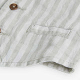 Gilet lino a righe - BOBOLI - Colore: uni - Stagione: Primavera-Estate