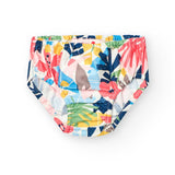 Vestito satin fiori per bimba