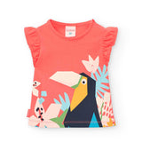 Jersey-T-Shirt für Mädchen