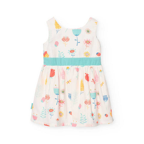 Vestito satin - BOBOLI - Sesso: Bambina - Colore: Bianco - Stagione: Primavera-Estate