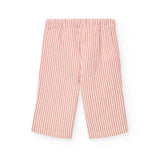 Pantaloni popelin a righe - BOBOLI - Sesso: Bambina - Colore: Arancione - Stagione: Primavera-Estate