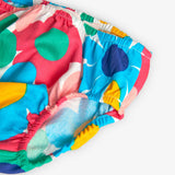 Satinblumenkleid für Neugeborene