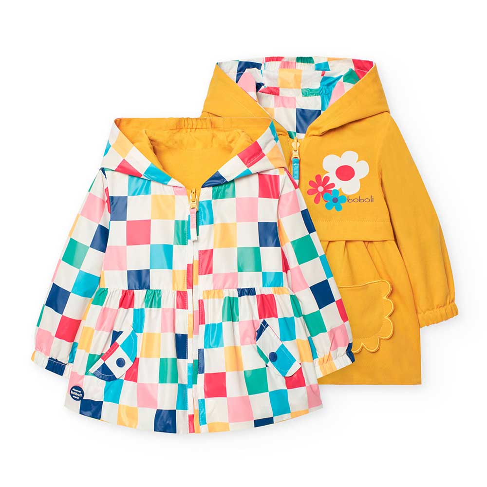 Parka wendbar aus der Kinderbekleidungslinie Boboli, mit einer wasserdichten gemusterten Seite un...