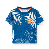 Flammen-Jersey-T-Shirt für Jungen