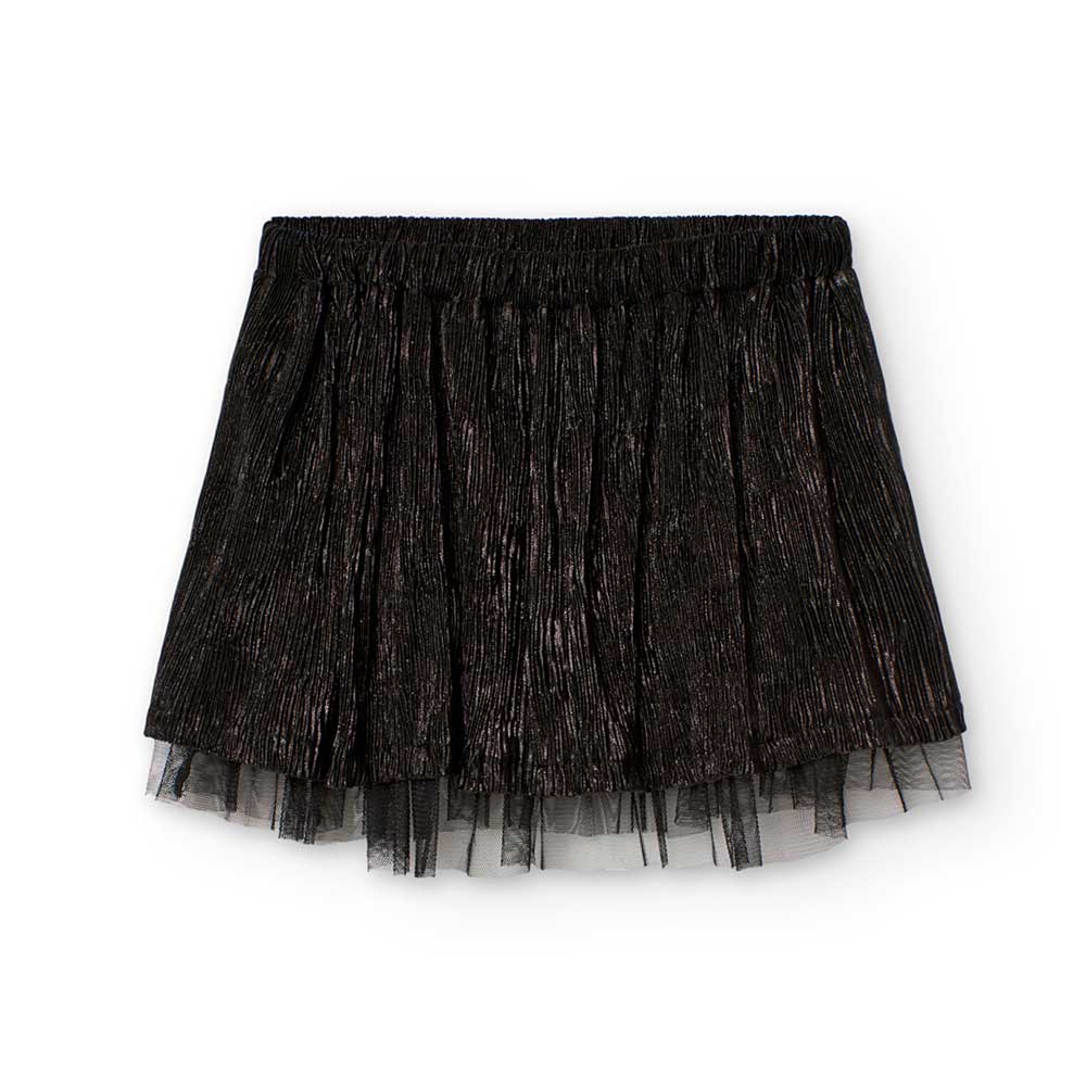 Rock aus der Kinderbekleidungslinie Boboli, mit Tüll-Unterrock, elastischem Bund und Lurex-Effekt...