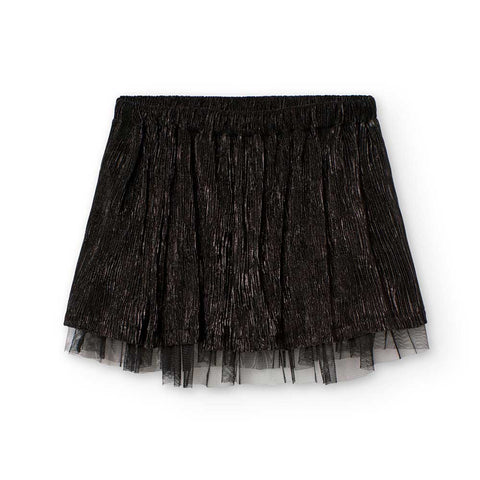 Gonna punto combinata - BOBOLI - Sesso: Bambina - Colore: Nero - Stagione: Primavera-Estate