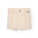 Bermuda lino - BOBOLI - Colore: Beige - Stagione: Primavera-Estate