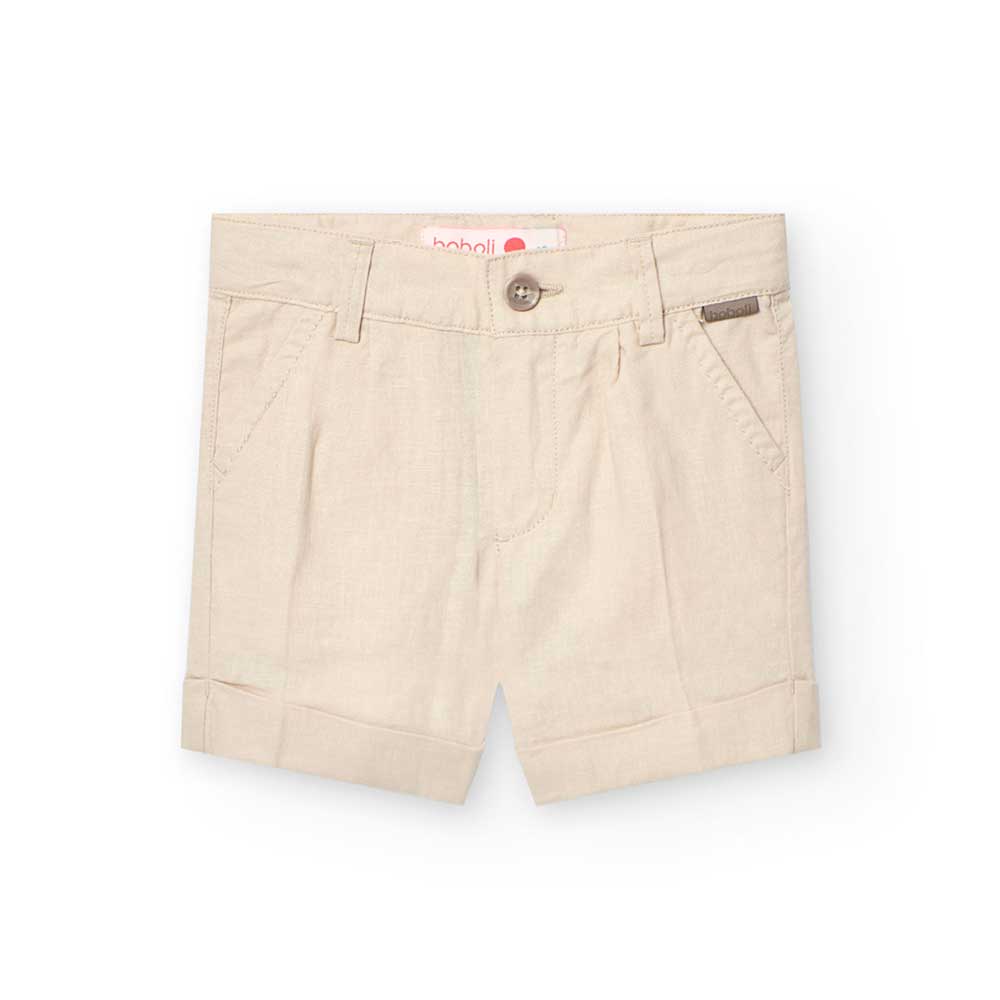Short in lino della Linea Abbigliamento Bambino Boboli,  con misura regolabile in vita.

Composiz...