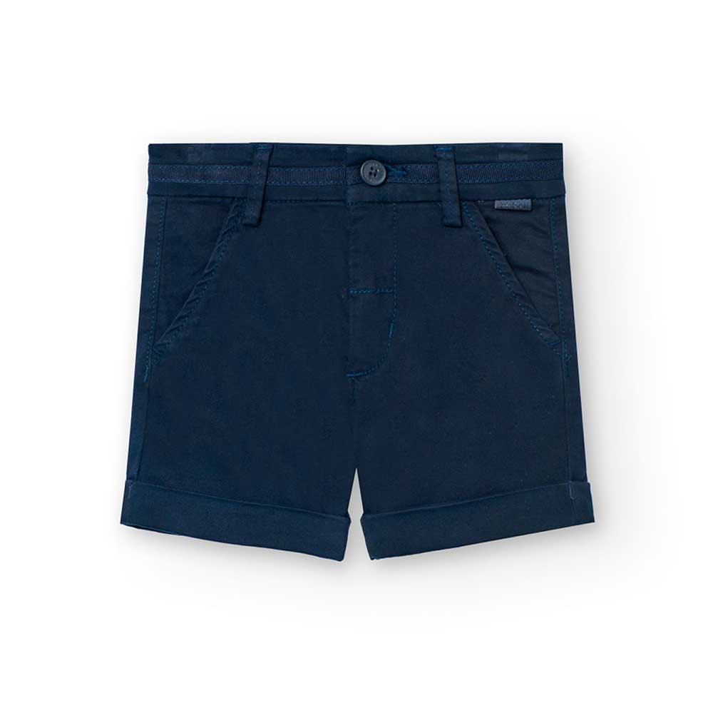 Short della Linea Abbigliamento Bambino Boboli. con risvoltino sul fondo e dettaglio in gros grei...