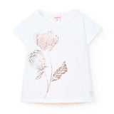 Elastisches Jersey-T-Shirt für Mädchen