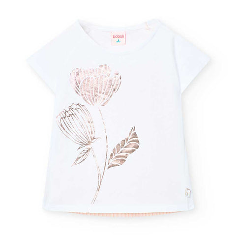 Maglietta jersey elastico per ragazza