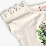 Maglietta jersey elastico - BOBOLI - Sesso: Bambina - Colore: Panna - Stagione: Primavera-Estate