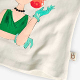 Elastisches Jersey-T-Shirt für Mädchen