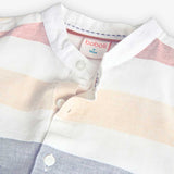 Camicia lino a righe per ragazzo