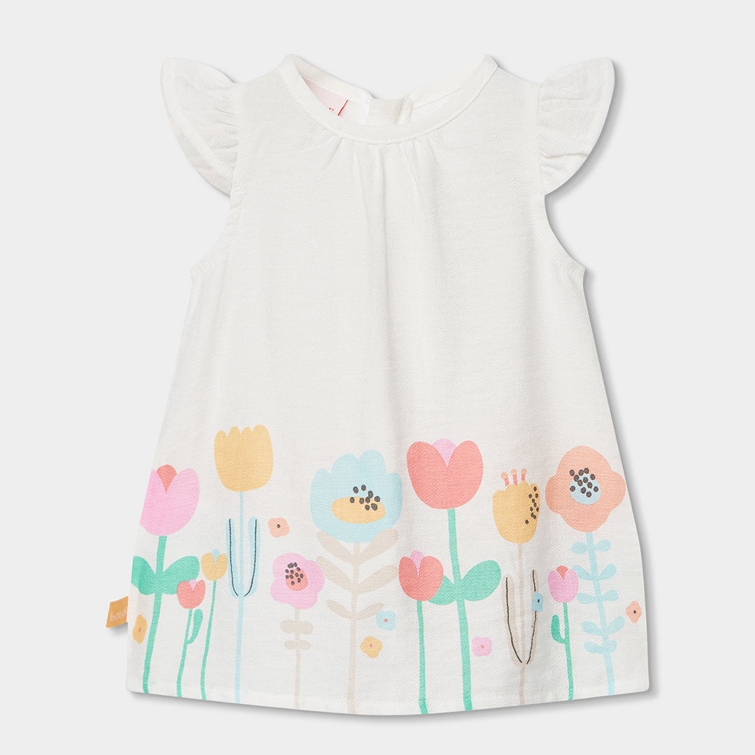 Abitino della Linea Abbigliamento Bambina Boboli, con coulotte abbinata. Riscetti sulle spalline ...