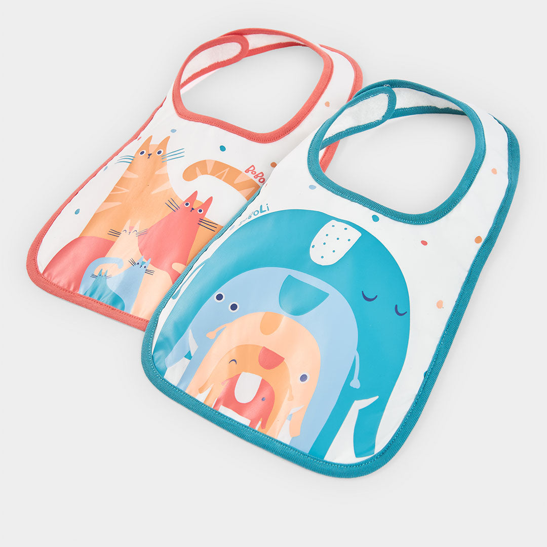 Set mit zwei Lätzchen aus der Kinderbekleidungs-Kollektion Boboli, mit in der Mitte aufgedruckten...