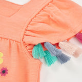 Kleid aus Jersey mit Flammenprint