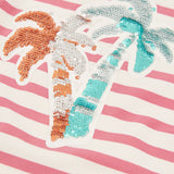 Jersey-T-Shirt mit Streifen