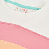 flauschiges sweatshirt mit streifen