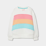 flauschiges sweatshirt mit streifen