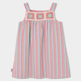 Gestreiftes Popeline-Kleid