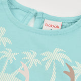 Maglietta jersey - BOBOLI - Sesso: Bambina - Colore: Celeste - Stagione: Primavera-Estate