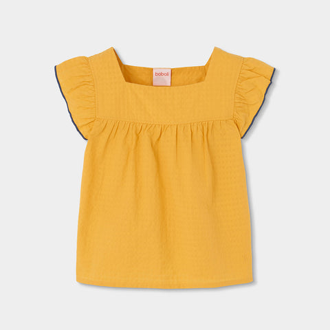 Blusa - BOBOLI - Sesso: Bambina - Colore: Giallo - Stagione: Primavera-Estate