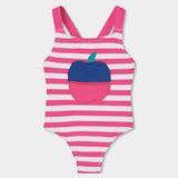 Costume da bagno a righe - BOBOLI - Sesso: Bambina - Colore: Fucsia - Stagione: Primavera-Estate