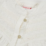 Camicia batista fantasia - BOBOLI - Sesso: Bambina - Colore: Bianco - Stagione: Primavera-Estate
