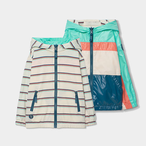 Parka reversibile tessuto tecnico - BOBOLI - Colore: Celeste - Stagione: Primavera-Estate