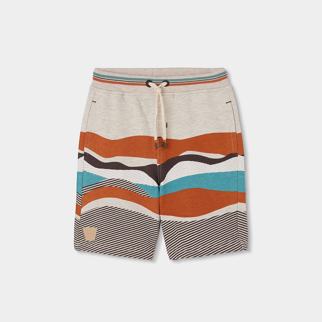 Bermudas della Linea Abbigliamento Bambino Boboli, in felpa leggera con elastico e laccetto in vi...