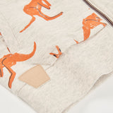 Printed fleece jacket