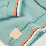 Giacca felpata con strisce - BOBOLI - Colore: Celeste - Stagione: Primavera-Estate