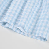 Vestito popeline quadri - BOBOLI - Sesso: Bambina - Colore: Celeste - Stagione: Primavera-Estate